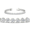 Load image into Gallery viewer, heart-shaped-diamond-bezel-tennis-bracelet-7-75-carat-in-white-gold-fdbrc10581htangle2-7-75-ct-nl-wg