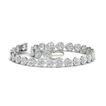 Load image into Gallery viewer, heart-shaped-diamond-bezel-tennis-bracelet-7-75-carat-in-white-gold-fdbrc10581htangle2-7-75-ct-nl-wg
