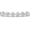 Load image into Gallery viewer, heart-shaped-diamond-bezel-tennis-bracelet-7-75-carat-in-white-gold-fdbrc10581htangle2-7-75-ct-nl-wg