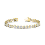 Load image into Gallery viewer, heart-shaped-diamond-bezel-tennis-bracelet-7-75-carat-in-yellow-gold-fdbrc10581htangle2-7-75-ct-nl-yg

