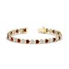 Load image into Gallery viewer, heart-shaped-diamond-bezel-tennis-bracelet-7-75-carat-with-ruby-in-yellow-gold-fdbrc10581htgrudrangle2-7-75-ct-nl-yg