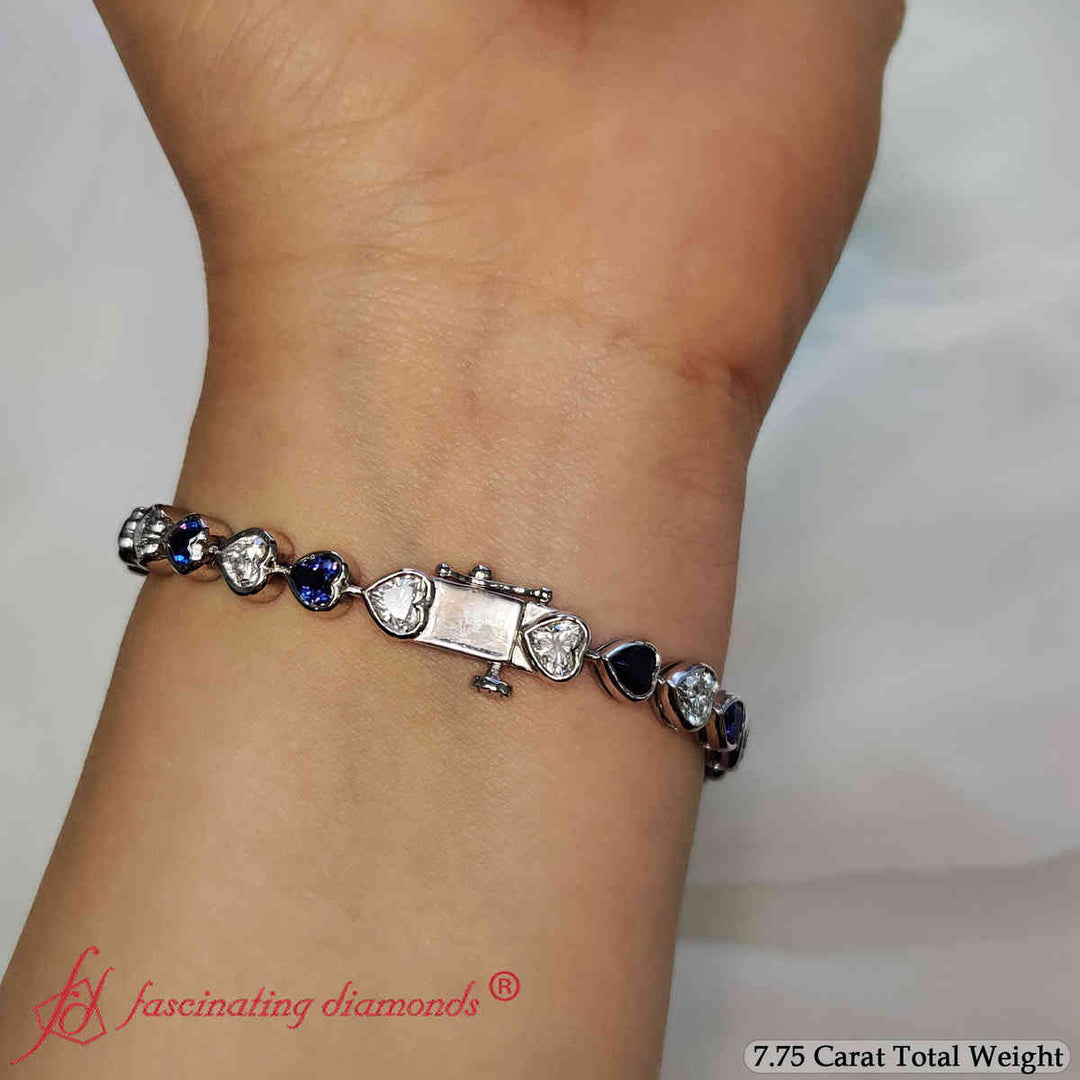 heart-shaped-diamond-bezel-tennis-bracelet-with-sapphire-in-white-gold-fdbrc10581ht-7-75-ct-fancy1-nl-wg