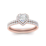 Load image into Gallery viewer, heart-shaped-diamond-halo-wedding-ring-set-in-rose-gold-FD8523HT-NL-RG
