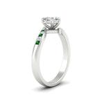 Load image into Gallery viewer, heart-shaped-diamond-swirl-channel-set-emerald-wedding-ring-in-white-gold-FDENS4028HTRGEMGRANGLE2-NL-WG.jpg?v=1754995899
