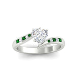 Load image into Gallery viewer, heart-shaped-diamond-swirl-channel-set-emerald-wedding-ring-in-white-gold-FDENS4028HTRGEMGRANGLE5-NL-WG.jpg?v=1754995899
