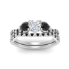 Load image into Gallery viewer, heart-shaped-diamond-twisted-floral-prong-black-diamond-wedding-set-white-gold-FD10257HTGBLACK-ANGLE5-NL-WG?v=1756359990