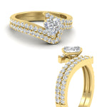 Load image into Gallery viewer, heart-shaped-diamond-wedding-ring-set-in-FDENS3007HT-NL-YG

