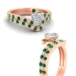 Load image into Gallery viewer, heart-shaped-diamond-wedding-ring-set-with-emerald-in-FDENS3007HTGEMGR-NL-RG
