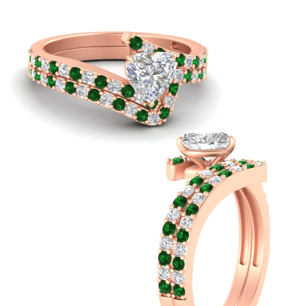 heart-shaped-diamond-wedding-ring-set-with-emerald-in-FDENS3007HTGEMGR-NL-RG