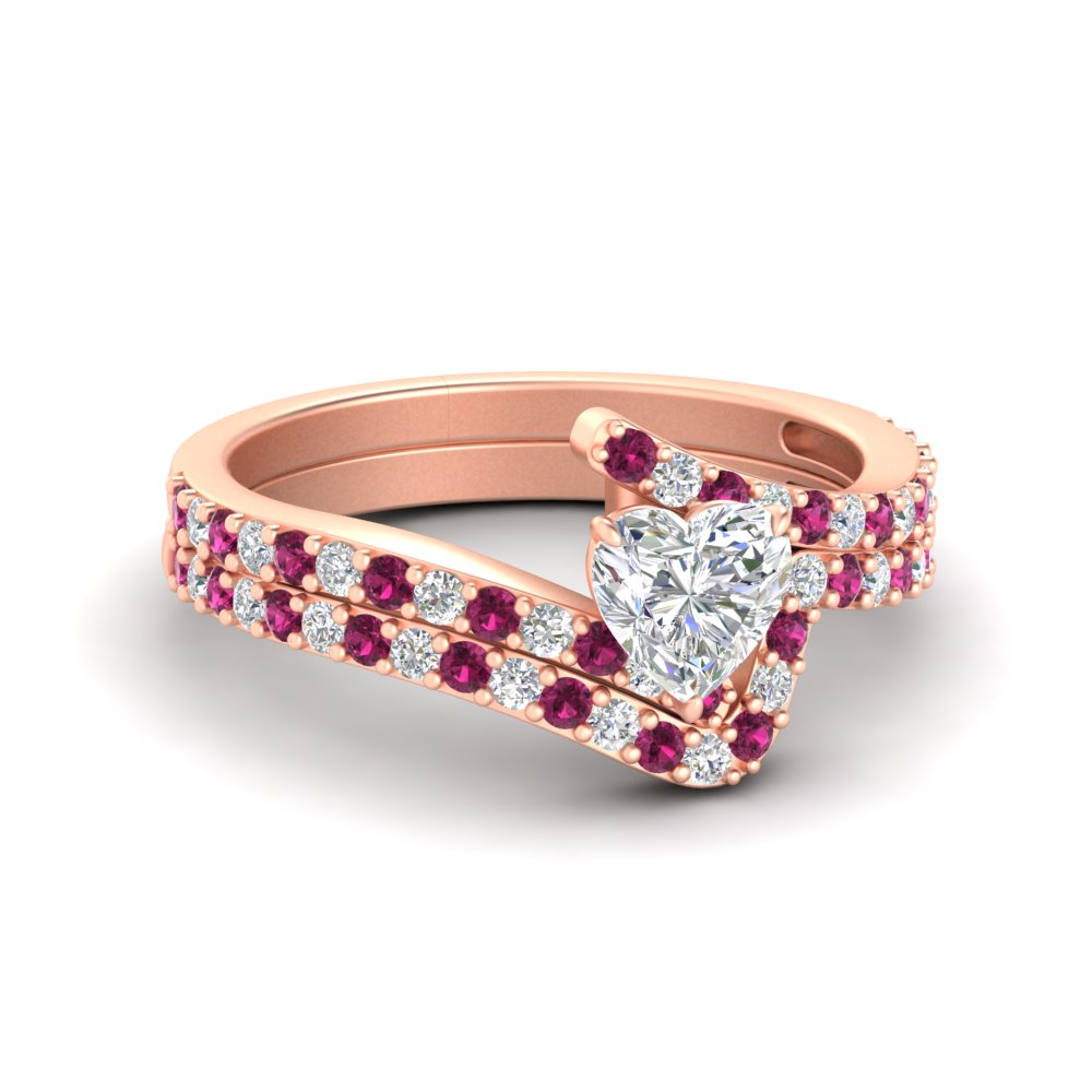 heart-shaped-diamond-wedding-ring-set-with-pink-sapphire-in-FDENS3007HTGSADRPI-NL-RG