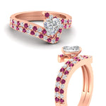 Load image into Gallery viewer, heart-shaped-diamond-wedding-ring-set-with-pink-sapphire-in-FDENS3007HTGSADRPI-NL-RG
