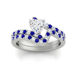 Load image into Gallery viewer, heart-shaped-diamond-wedding-ring-set-with-sapphire-in-FDENS3007HTGSABL-NL-WG
