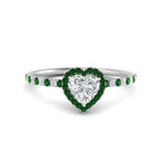 Load image into Gallery viewer, heart-shaped-emerald-halo-petite-engagement-ring-in-white-gold-FD8523HTRGEMGRANGLE3-NL-WG
