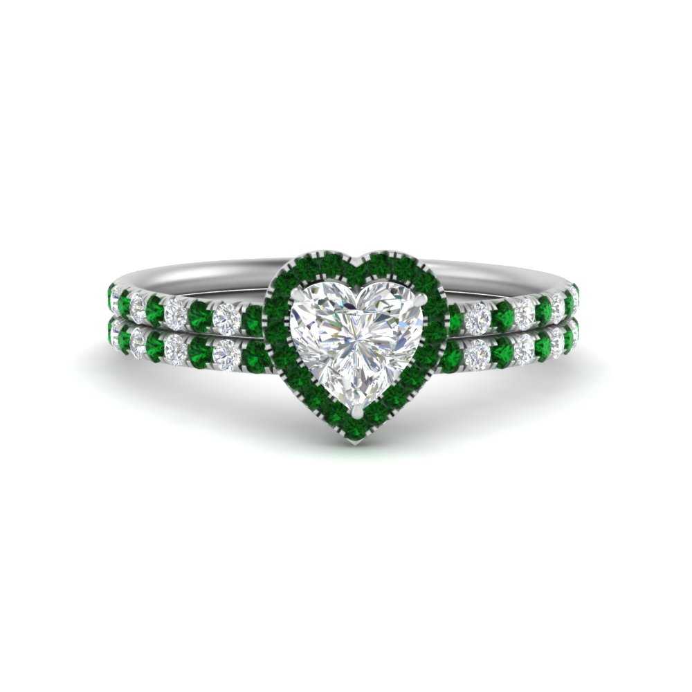 heart-shaped-emerald-halo-wedding-ring-set-in-white-gold-FD8523HTGEMGR-NL-WG