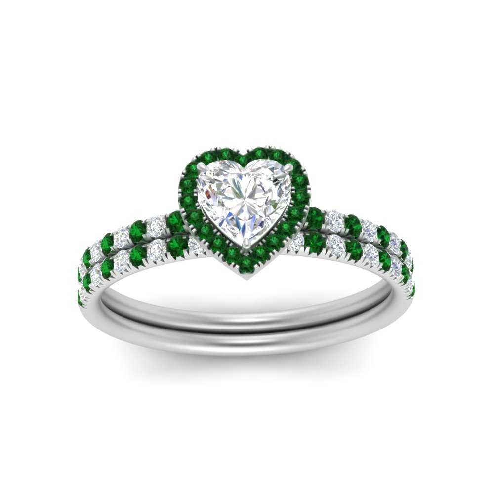 heart-shaped-emerald-halo-wedding-ring-set-in-white-gold-FD8523HTGEMGR-NL-WG