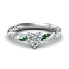 Load image into Gallery viewer, heart-shaped-emerald-twisted-vine-engagement-ring-in-white-gold-FD9127HTRGEMGR-NL-WG