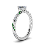 Load image into Gallery viewer, heart-shaped-emerald-twisted-vine-engagement-ring-in-white-gold-FD9127HTRGEMGRANGLE2-NL-WG
