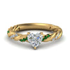 Load image into Gallery viewer, heart-shaped-emerald-twisted-vine-engagement-ring-in-yellow-gold-FD9127HTRGEMGR-NL-YG