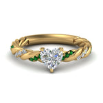 Load image into Gallery viewer, heart-shaped-emerald-twisted-vine-engagement-ring-in-yellow-gold-FD9127HTRGEMGR-NL-YG
