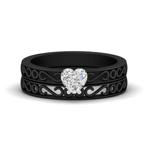 heart-shaped-filigree-single-stone-diamond-wedding-ring-set-in-black-gold-FDENS3289HT-NL-BG.jpg?v=1763371061