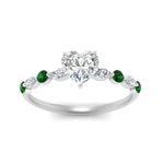 Load image into Gallery viewer, heart-shaped-floating-marquise-accent-emerald-engagement-ring-in-white-gold-FDEWB9398HTRGEMGRANGEL5-NL-WG?v=1756366355