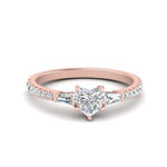 Load image into Gallery viewer, Delicate Antique Pave Heart Engagement Ring
