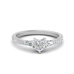 Load image into Gallery viewer, Delicate Antique Pave Heart Engagement Ring
