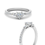 Load image into Gallery viewer, Delicate Antique Pave Heart Engagement Ring
