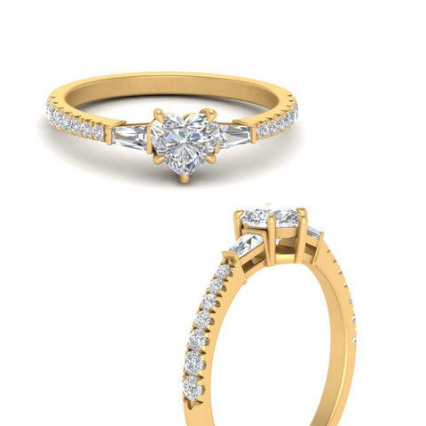 Delicate Antique Pave Heart Shaped Diamond Ring