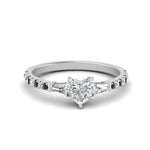 Load image into Gallery viewer, Delicate Antique Pave Heart Engagement Ring

