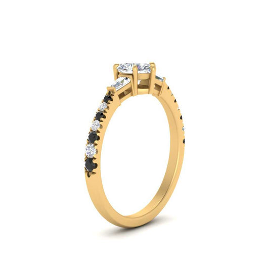 Delicate Antique Pave Heart Engagement Ring
