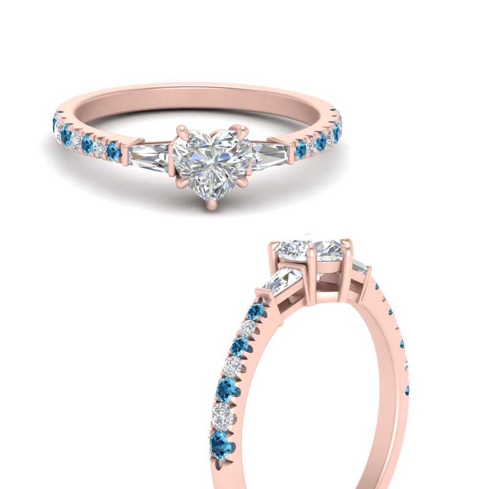 Delicate Antique Pave Heart Engagement Ring