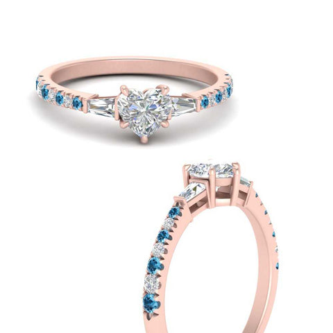 Delicate Antique Pave Heart Shaped Diamond Ring