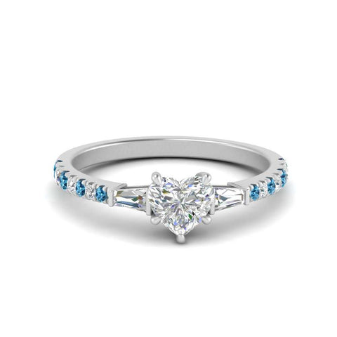 Delicate Antique Pave Heart Shaped Diamond Ring