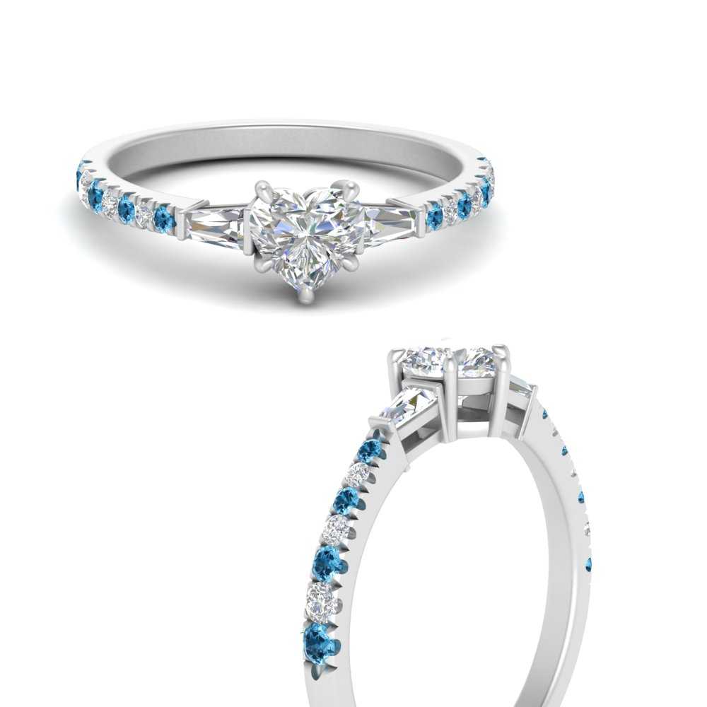 Delicate Antique Pave Heart Engagement Ring