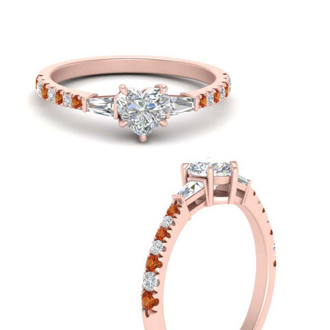 Delicate Antique Pave Heart Shaped Diamond Ring