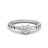 Load image into Gallery viewer, Delicate Antique Pave Heart Engagement Ring