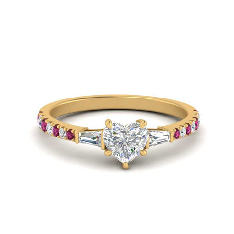 Delicate Antique Pave Heart Shaped Diamond Ring