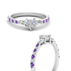 Load image into Gallery viewer, Delicate Antique Pave Heart Engagement Ring