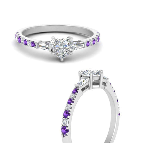Delicate Antique Pave Heart Shaped Diamond Ring