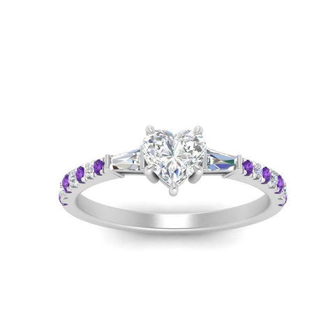 Delicate Antique Pave Heart Shaped Diamond Ring