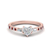 Load image into Gallery viewer, Delicate Antique Pave Heart Engagement Ring