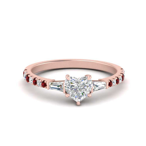Delicate Antique Pave Heart Shaped Diamond Ring
