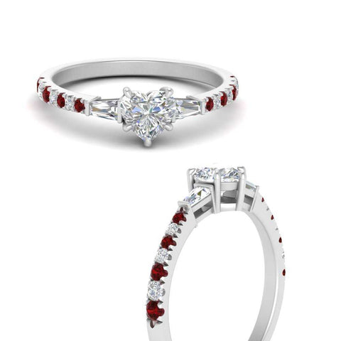 Delicate Antique Pave Heart Shaped Diamond Ring