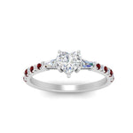 Load image into Gallery viewer, Delicate Antique Pave Heart Engagement Ring

