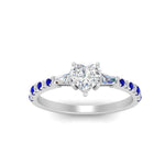 Load image into Gallery viewer, Delicate Antique Pave Heart Engagement Ring
