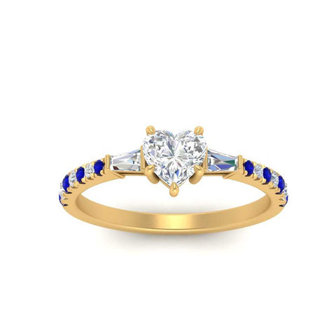 Delicate Antique Pave Heart Shaped Diamond Ring