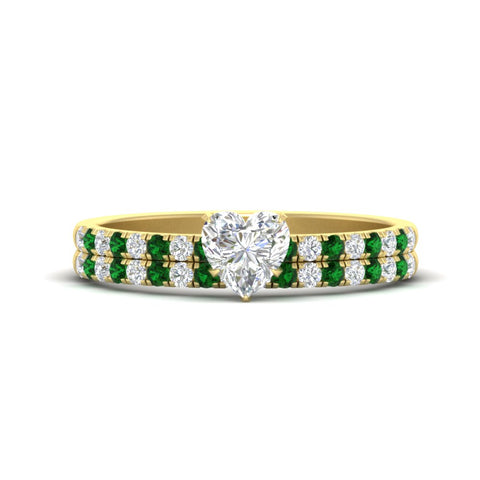 heart-shaped-french-pave-emerald-wedding-ring-set-in-yellow-gold-FD11408HTGEMGR-NL-YG?v=1763104263