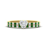 Load image into Gallery viewer, heart-shaped-french-pave-emerald-wedding-ring-set-in-yellow-gold-FD11408HTGEMGR-NL-YG_a08fcbb0-24b6-4bcf-9ffa-e7a6b53f7ebf?v=1763104428
