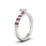 Load image into Gallery viewer, heart-shaped-french-pave-pink-sapphire-wedding-ring-set-in-white-gold-FD11408HTGSADRPIANGLE2-NL-WG_3413c0cb-00a7-46b4-b416-eadd7e12f69e?v=1763104428
